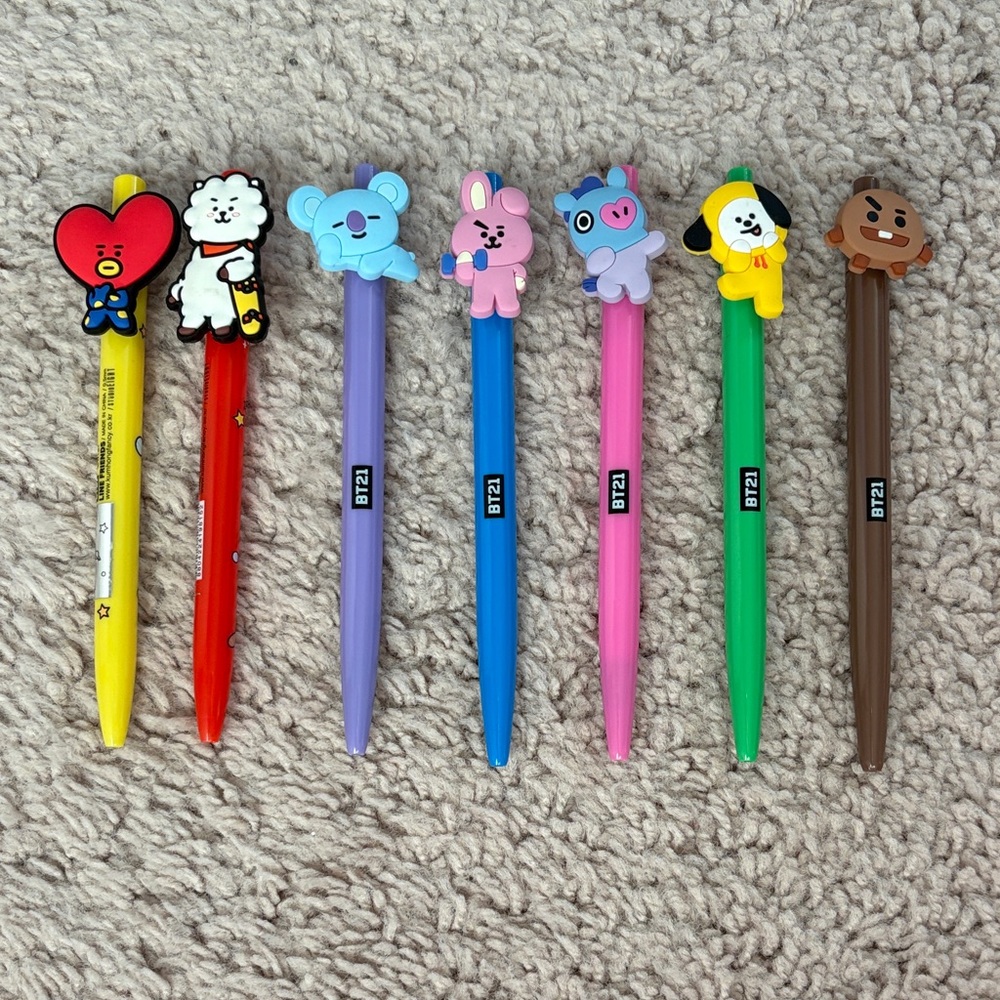 BT21 Characters Pen Set